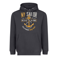 Smoke Proud Navy Mother for Moms of Sailors Proud Mom Navy Family Heavyweight Hoodie - longCreatives