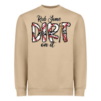 Mushroom rub somedirt on it baseball Heavyweight Sweatshirt - CowhideDigitalArt