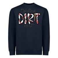 Navy rub somedirt on it baseball Heavyweight Sweatshirt - CowhideDigitalArt