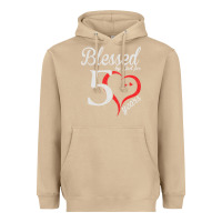 Mushroom Vintage 50th Birthday Blessed By God For 50 Years Birthday Heavyweight Hoodie - longCreatives