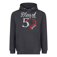 Vintage 50th Birthday Blessed By God For 50 Years Birthday Heavyweight Hoodie | Teevron