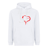 White Vintage 50th Birthday Blessed By God For 50 Years Birthday Heavyweight Hoodie - longCreatives
