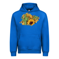 Cobalt cactus leopard sunflower glitter  patch Urban Hoodie - AdoDesignShop