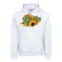 White cactus leopard sunflower glitter  patch Urban Hoodie - AdoDesignShop