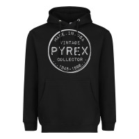 Black Pyrex Mark  Vintage Collector Made in USA Heavyweight Hoodie - longCreatives