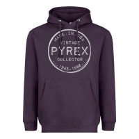 Plum Pyrex Mark  Vintage Collector Made in USA Heavyweight Hoodie - longCreatives