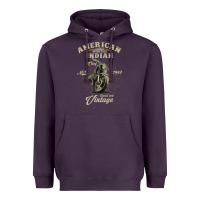 Plum Vintage American Motorcycle Indian for Old Biker Gifts Heavyweight Hoodie - longCreatives
