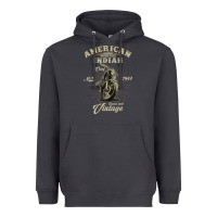 Vintage American Motorcycle Indian For Old Biker Gifts Heavyweight Hoodie | Teevron