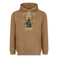 Toasted Coconut Vintage American Motorcycle Indian for Old Biker Gifts Heavyweight Hoodie - longCreatives