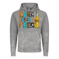 Cloud Rock Mama Needs a Beer Vintage Hoodie - CowCowDesign