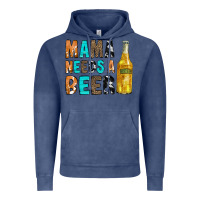 Vintage Denim Mama Needs a Beer Vintage Hoodie - CowCowDesign