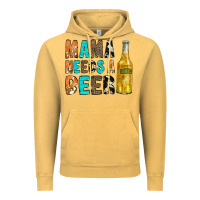 Vintage Mustard Mama Needs a Beer Vintage Hoodie - CowCowDesign