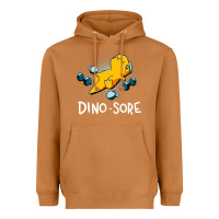 Meerkat Dino Sore Funny Dinosaur Workout Gym Fitness Lifting Heavyweight Hoodie - longCreatives