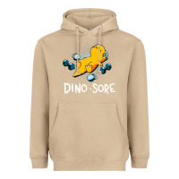 Mushroom Dino Sore Funny Dinosaur Workout Gym Fitness Lifting Heavyweight Hoodie - longCreatives