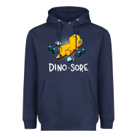 Navy Dino Sore Funny Dinosaur Workout Gym Fitness Lifting Heavyweight Hoodie - longCreatives
