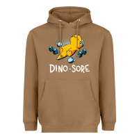 Toasted Coconut Dino Sore Funny Dinosaur Workout Gym Fitness Lifting Heavyweight Hoodie - longCreatives