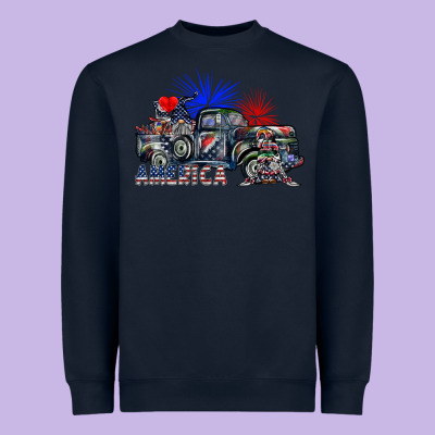 America Heavyweight Sweatshirt Designed By Sublimationcraftshop