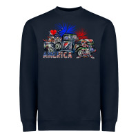 Navy america Heavyweight Sweatshirt - SublimationCraftShop