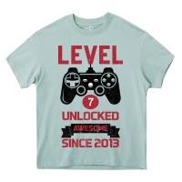 Kids Level 7 Unlocked Awesome Since 2013 Heavy Core Tee | Teevron