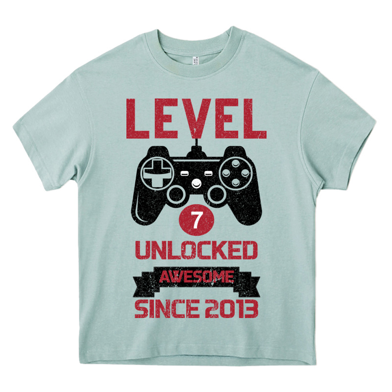 Kids Level 7 Unlocked Awesome Since 2013 Heavy Core Tee by Bettercallsaul | Teevron
