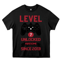 Black Kids Level 7 Unlocked Awesome Since 2013 Heavy Core Tee - Bettercallsaul