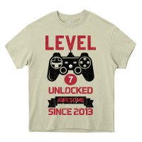 Mossy Kids Level 7 Unlocked Awesome Since 2013 Heavy Core Tee - Bettercallsaul