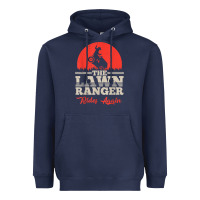 Navy the lawn ranger rides again shirt  cute lawn caretaker gift Heavyweight Hoodie - longCreatives