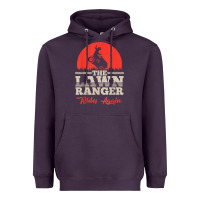 Plum the lawn ranger rides again shirt  cute lawn caretaker gift Heavyweight Hoodie - longCreatives