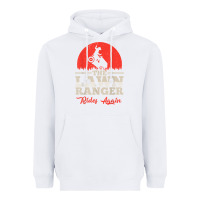 White the lawn ranger rides again shirt  cute lawn caretaker gift Heavyweight Hoodie - longCreatives