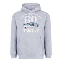 Heather Grey I Survived The Sixties Twice Classic Birthday Heavyweight Hoodie - longCreatives