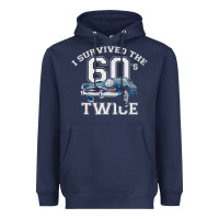 Navy I Survived The Sixties Twice Classic Birthday Heavyweight Hoodie - longCreatives