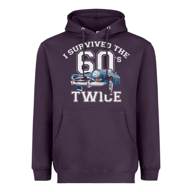 I Survived The Sixties Twice Classic Birthday Heavyweight Hoodie by longCreatives | Teevron