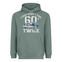Sage I Survived The Sixties Twice Classic Birthday Heavyweight Hoodie - longCreatives