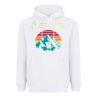 White Vintage Lake Tahoe Mountains Retro T Heavyweight Hoodie - longCreatives