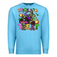 Ocean Blue trick rawr treat Premium Sweatshirt - AdoDesignShop