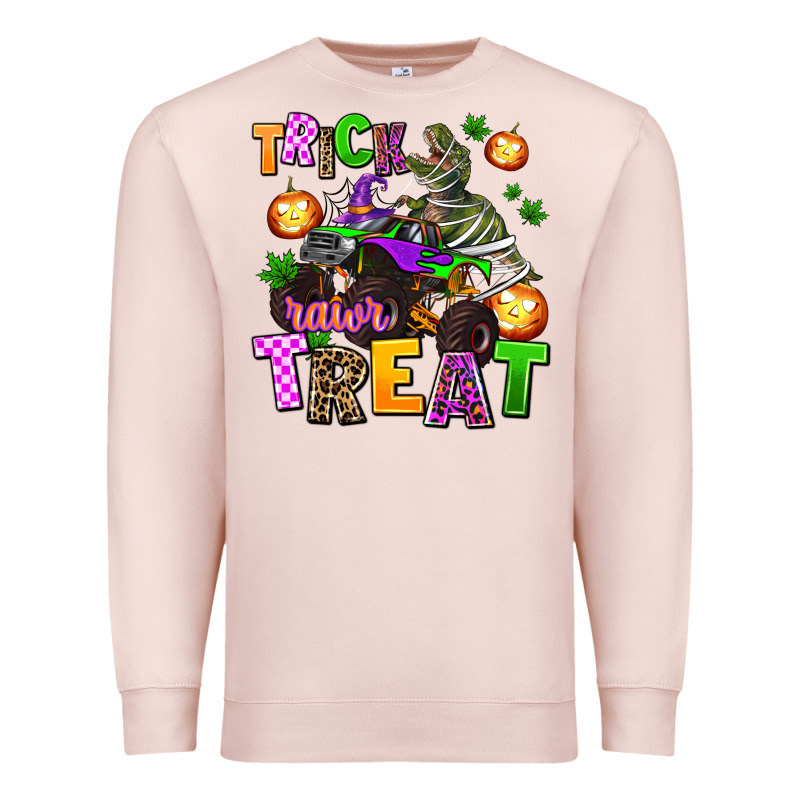 Trick Rawr Treat Premium Sweatshirt by AdoDesignShop | Teevron