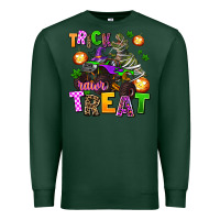Sports Green trick rawr treat Premium Sweatshirt - AdoDesignShop