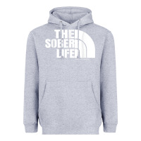 Heather Grey the sober life sobriety cool aa na anonymous t shirt gifts Heavyweight Hoodie - longCreatives