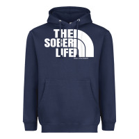 Navy the sober life sobriety cool aa na anonymous t shirt gifts Heavyweight Hoodie - longCreatives