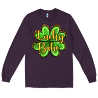Plum St. Patrick's Lucky babe Long Sleeve Tee - OliviaCreatesArt