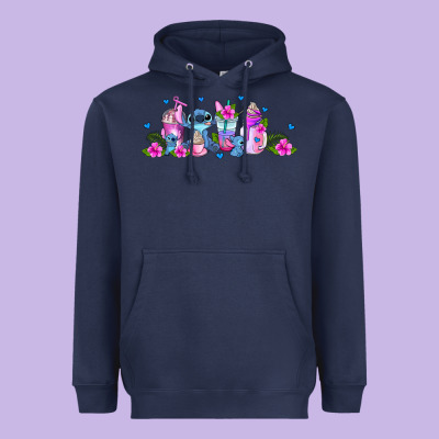 Stitch Coffee Cups Libbey Glass Heavyweight Hoodie Designed By Adodesignshop