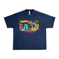 Navy salty vibes Urban Heavy Tee - RanaPortraitStore