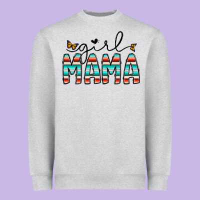 Girl Mama Heavyweight Sweatshirt Designed By Cowhidedigitalart