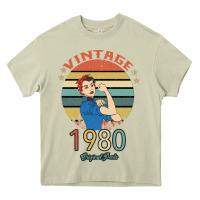 Vintage 1980 Original Parts Women 40th Birthday Heavy Core Tee | Teevron