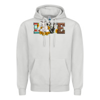 Dove Grey love goats serape cowhide leopard goat family Zipper Hoodie - Artiststas