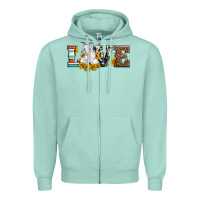 Love Goats Serape Cowhide Leopard Goat Family Zipper Hoodie | Teevron