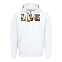 White love goats serape cowhide leopard goat family Zipper Hoodie - Artiststas