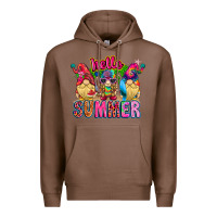 Chestnut Hello summer Gnome Premium Hoodie - CowhideDigitalArt
