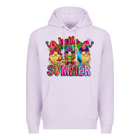 Lilac Hello summer Gnome Premium Hoodie - CowhideDigitalArt