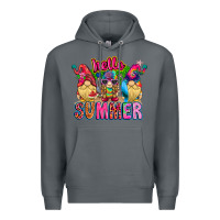 Rock Hello summer Gnome Premium Hoodie - CowhideDigitalArt